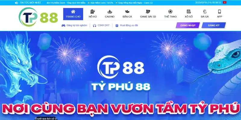 Giới thiệu TP88 với các loại hình săn thưởng đắt khách trên thị trường